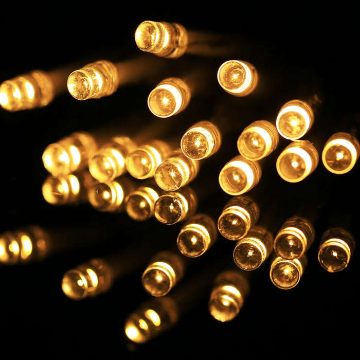 For Christmas Party, 20 LED 2-Mode Flash, Battery Powered, 2m Warm White, 2m  White Light