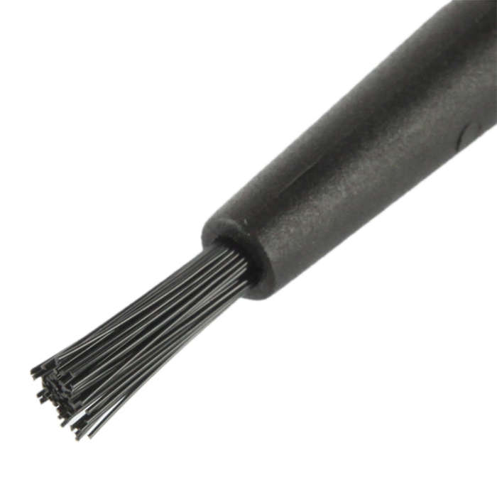 Electronic Component Round Handle Antistatic Cleaning Brush, Length: 14cm