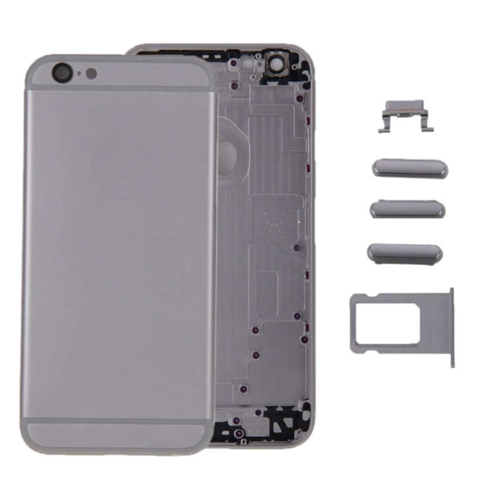 6 in 1 for iPhone 6 Plus (Back Cover + Card Tray + Volume Control Key + Power Button + Mute Switc...