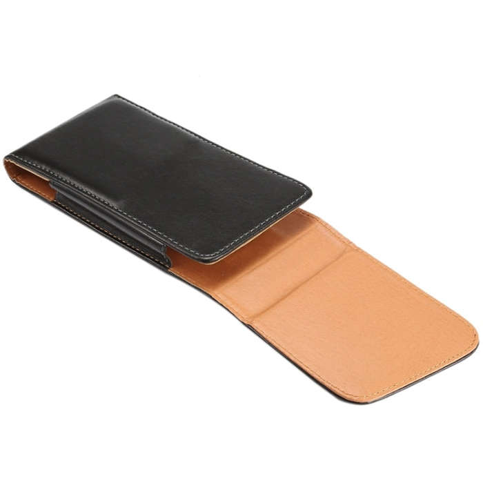 Universal Lambskin Texture Vertical Flip Leather Case / Waist Bag with Rotatable Back Splint for ...