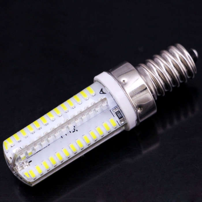 104 LED SMD 3014, White Light, AC 220V, E14 220V White Light, E14 220V Warm White