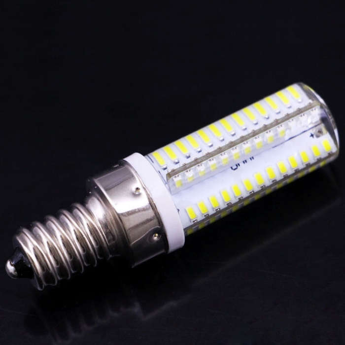 104 LED SMD 3014, White Light, AC 220V, E14 220V White Light, E14 220V Warm White
