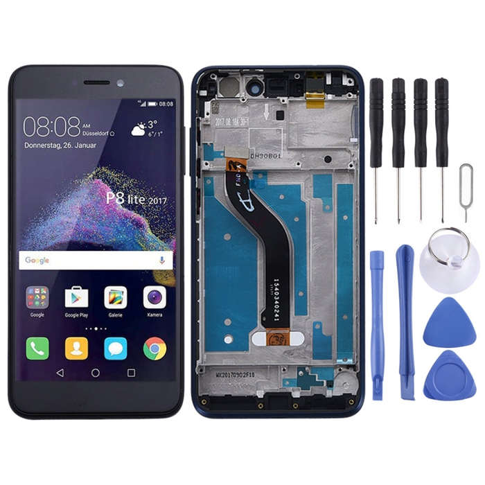 LCD Screen and Digitizer Full Assembly with Frame for Huawei P8 Lite (2017)