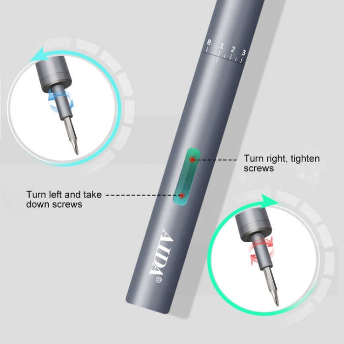 A-012 Rechargeable Lithium Battery Rechargeable Electric Drill Cordless Screwdriver Set with 8 Ge...