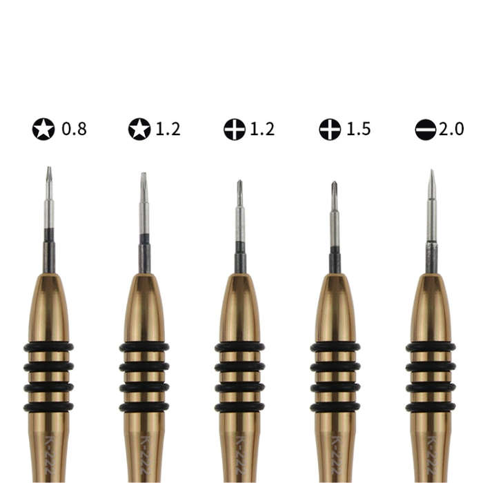 Kaisi K-5222 7 in 1 Plastic Opening Pick + Precision Screwdriver Set Tablet PC Cell Phone Repair Kit