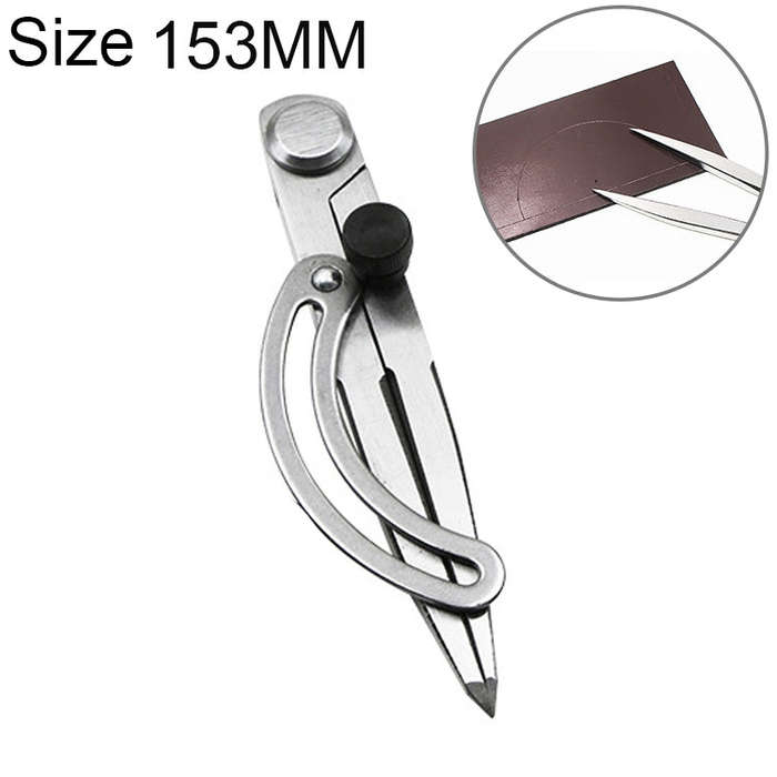 Carbon Steel Head Spacing Gauge Compasses Industrial Leather Side Liner Tool, Length: 153mm, Leng...