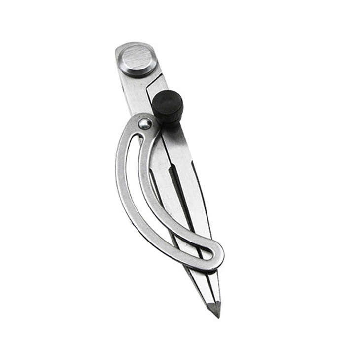 Carbon Steel Head Spacing Gauge Compasses Industrial Leather Side Liner Tool, Length: 153mm, Leng...