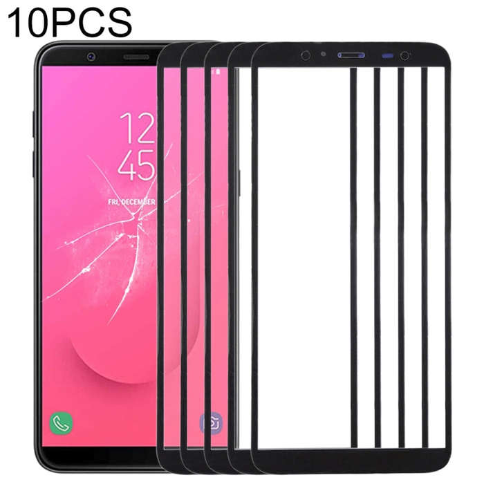 For Samsung Galaxy J8, J810F/DS, J810Y/DS, J810G/DS  10pcs Front Screen Outer Glass Lens , For Sa...