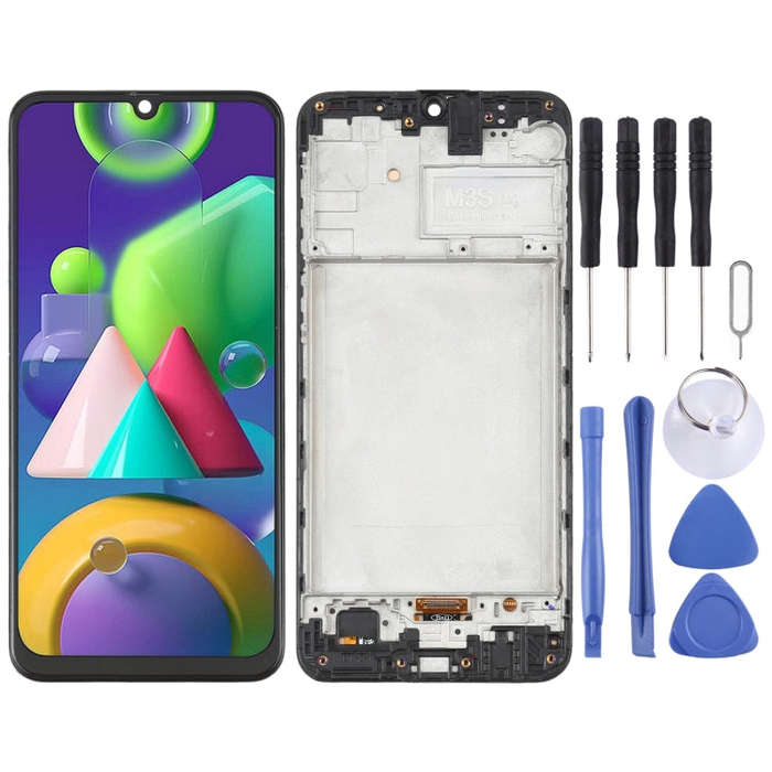 6.36 inch OLED Material LCD Screen and Digitizer Full Assembly with Frame for Samsung Galaxy M21 ...