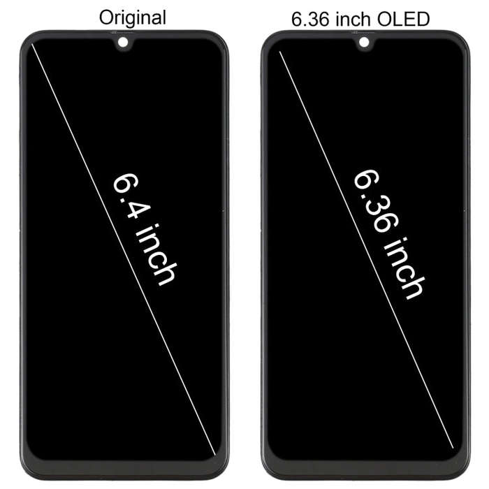 6.36 inch OLED Material LCD Screen and Digitizer Full Assembly with Frame for Samsung Galaxy M21 ...