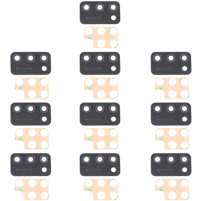 For Samsung Galaxy M02S SM-M025 10pcs Back Camera Lens, For Samsung Galaxy M02s