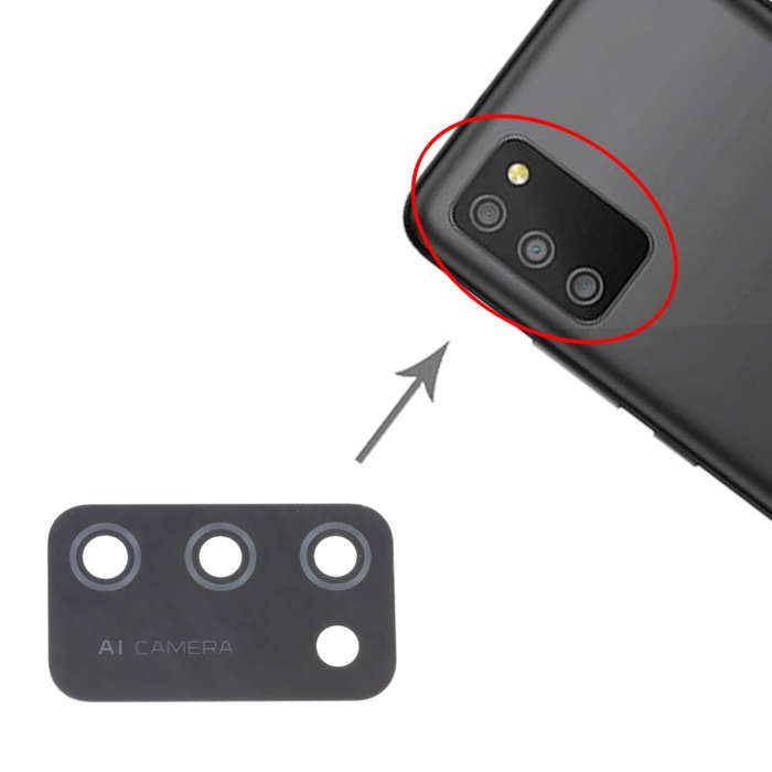 For Samsung Galaxy M02S SM-M025 10pcs Back Camera Lens, For Samsung Galaxy M02s