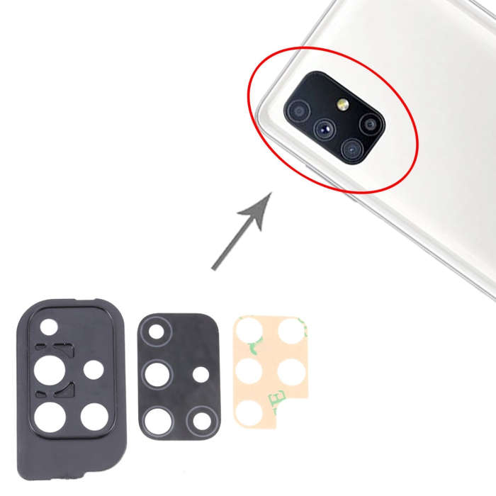 For Samsung Galaxy M51 SM-M515 10pcs Camera Lens Cover, For Samsung Galaxy M51