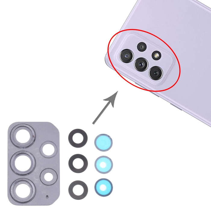 For Samsung Galaxy A72 SM-A725 10pcs Camera Lens Cover, For Samsung Galaxy A72