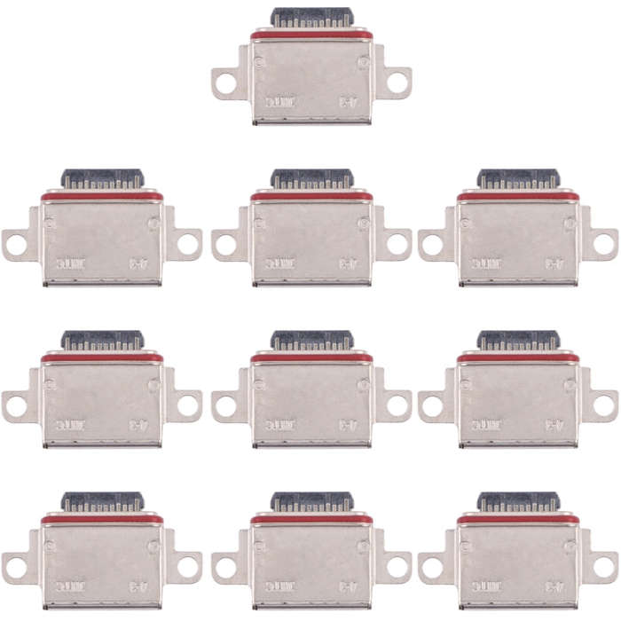 10pcs Charging Port Connector for Samsung Galaxy Note20 Ultra / Note20 Ultra 5G SM-N985F, SM-N985...
