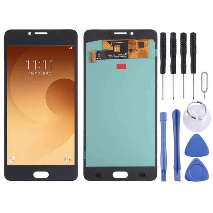 OLED Material LCD Screen and Digitizer Full Assembly for Samsung Galaxy C9 Pro SM-C9000/C900, For...