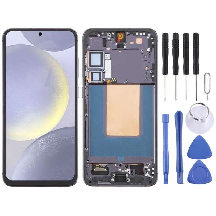 For Samsung Galaxy S24+ SM-S926B OLED LCD Screen Digitizer Full Assembly with Frame, For Samsung ...