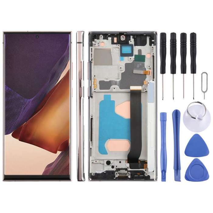 For Samsung Galaxy Note20 Ultra SM-N986B 6.72 inch TFT LCD Screen Digitizer Full Assembly with Fr...
