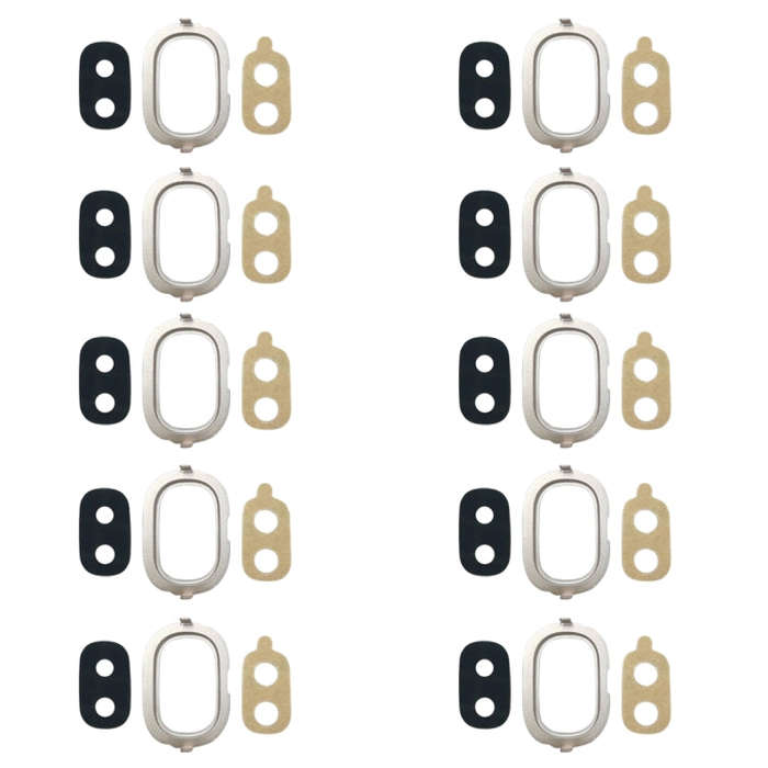 For Galaxy J4, J400F/DS, J400G/DS 10pcs Back Camera Bezel with Lens Cover & Adhesive