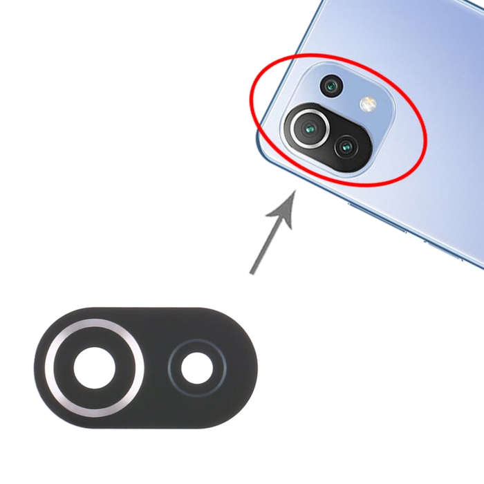 10 PCS Back Camera Lens for Xiaomi Mi 11 Lite/11 Lite 5G NE M2101K9AG