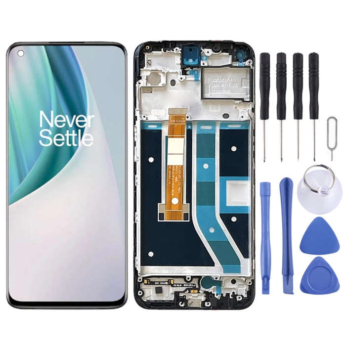 For OnePlus Nord N100 BE2013 Digitizer Full Assembly with Frame OEM LCD Screen