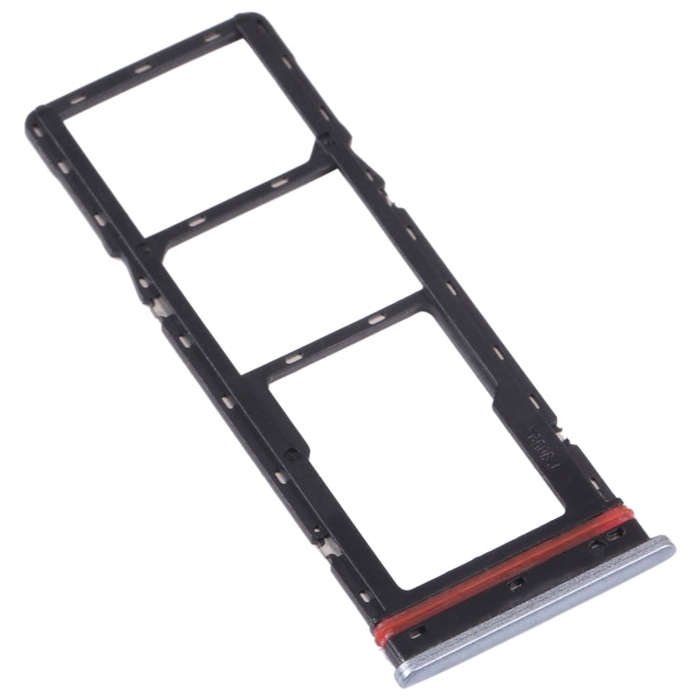 For Tecno Camon 16 Premier CE9 CD6J SIM Card Tray + SIM Card Tray + Micro SD Card Tray, For Tecno...