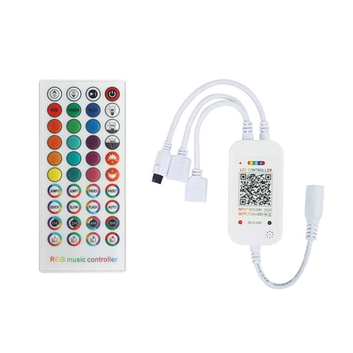 WiFi Smart 4 Pin RGB LED Strip Light Contoller APP Remote Voice Control Works with Alexa Echo, 5-...