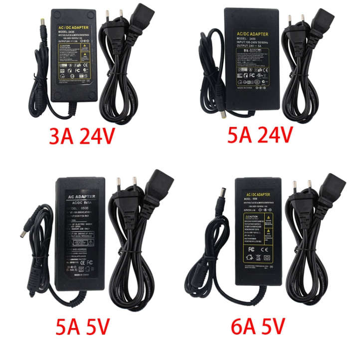 AC to DC 5V 24V Power Adapter Power Supply LED Driver Lighting Transformer 3A 5A 6A Converter Cha...