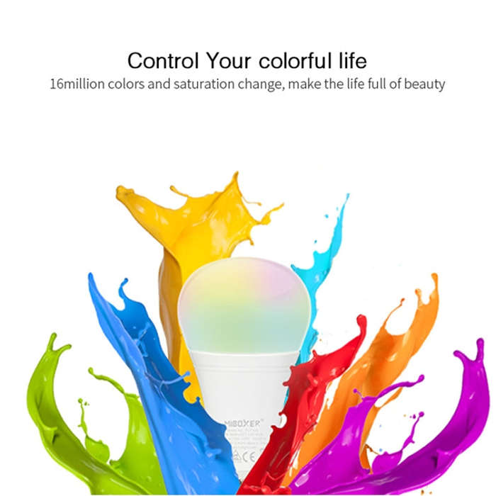 FUT105 12W RGB + CCT LED Bulb Light E27 Indoor Light 2.4G Remote Smart Phone APP Control Bedroom ...