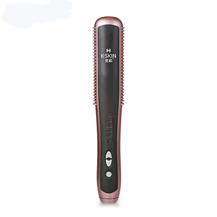 K-SKIN KD388A Electric Ceramic Hair Straightener Combs PTC Heating Hair Care Styling Comb Auto Ma...