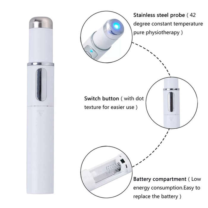 K-SKIN KD-7910 Acne Laser Pen Portable Wrinkle Removal Machine Durable Soft Scar Remover Device B...