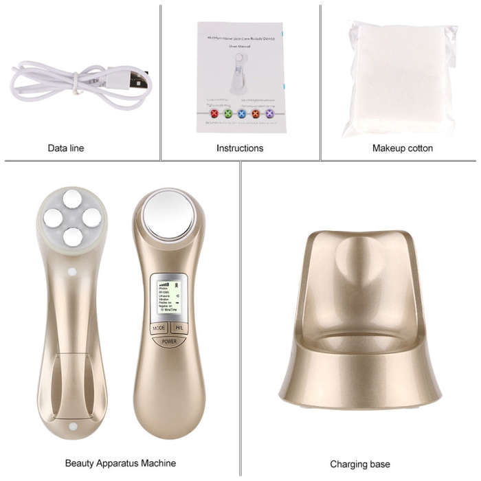OFY9901  Face Skin EMS Mesotherapy Electroporation RF Radio Frequency Facial LED Photon Skin Care...