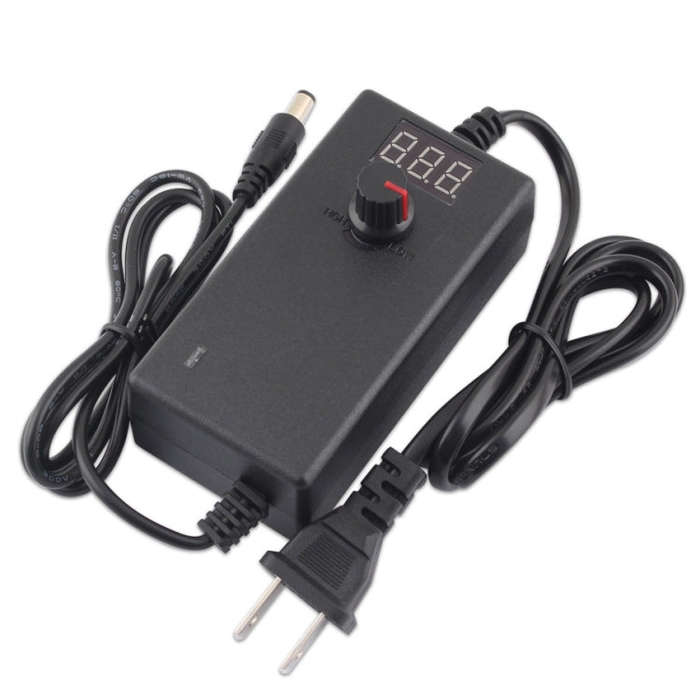 AC To DC Adjustable Voltage Power Adapter Universal Power Supply Display Screen Power Switching C...