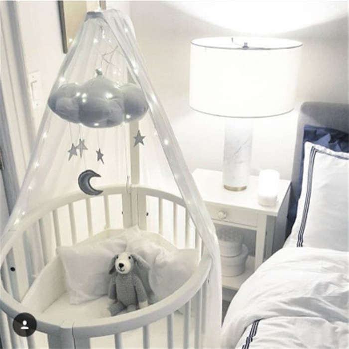 Baby Nursery Ceiling Mobile Party Decoration Clouds Moon Stars Hanging Decorations Kids Room Deco...