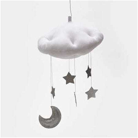 Baby Nursery Ceiling Mobile Party Decoration Clouds Moon Stars Hanging Decorations Kids Room Deco...