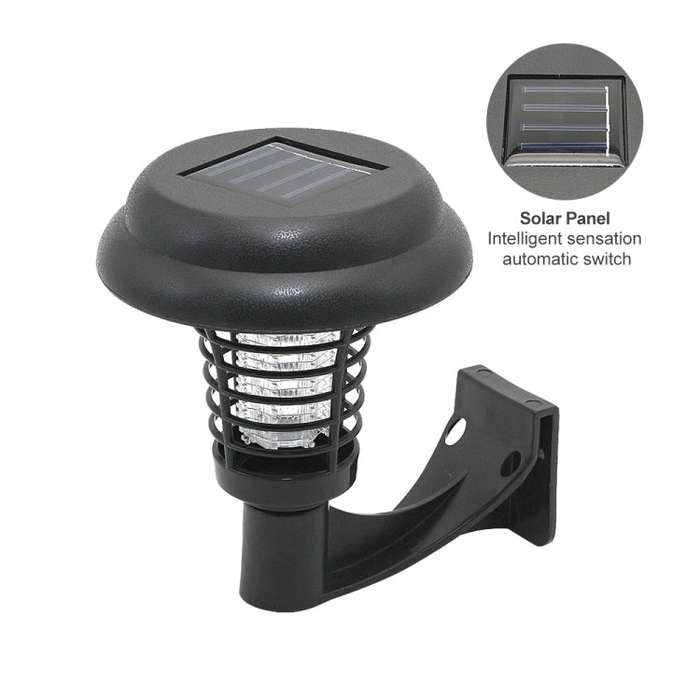 LED Solar Power Mosquito Repellent Bug Zapper Killer UV Lamp Insect Pest Outdoor Garden Lawn Land...