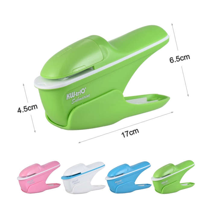 Hand-held Mini Safe Stapleless Staple Max 7 Sheets Paper Binding Machine