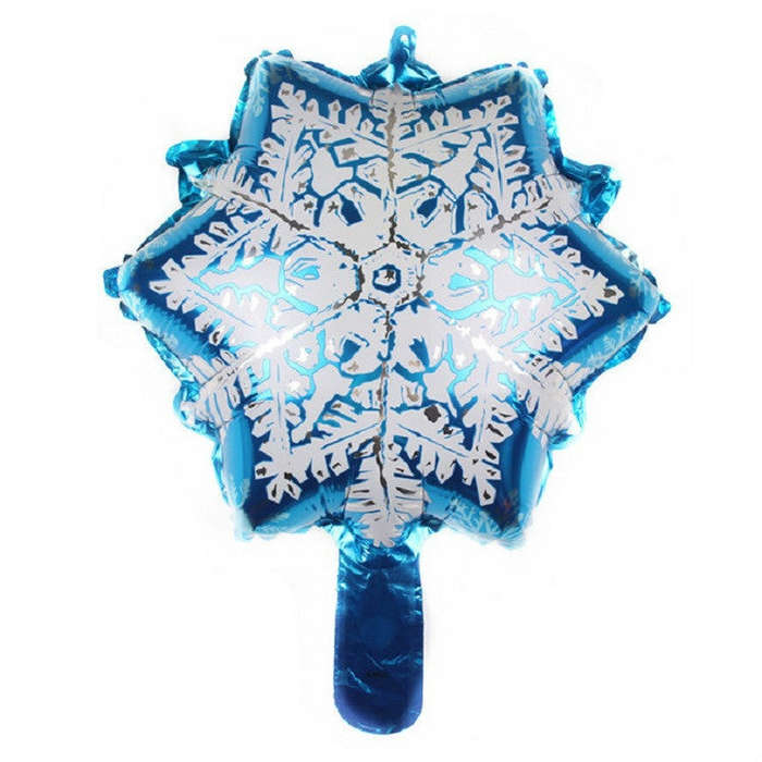 5 PCS Snowflake Shaped Holiday Decoration Aluminum Film Balloon