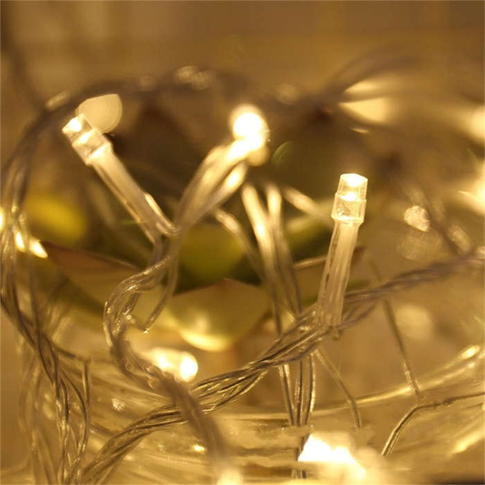 50M LED String Lights Christmas New Year Garland Decoration for Street Room House Garden Outdoor ...