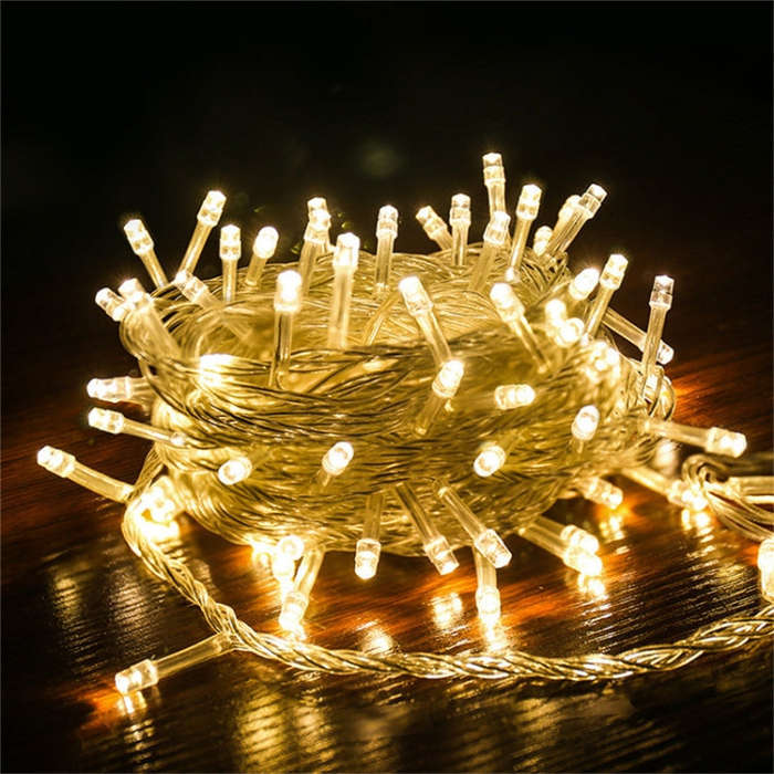 50M LED String Lights Christmas New Year Garland Decoration for Street Room House Garden Outdoor ...