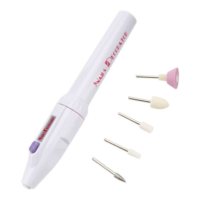 Electric Nail File Drill Kit Tips Manicure Toenail Pedicure Salon Pen Shape Manicure Kit Nail Dri...