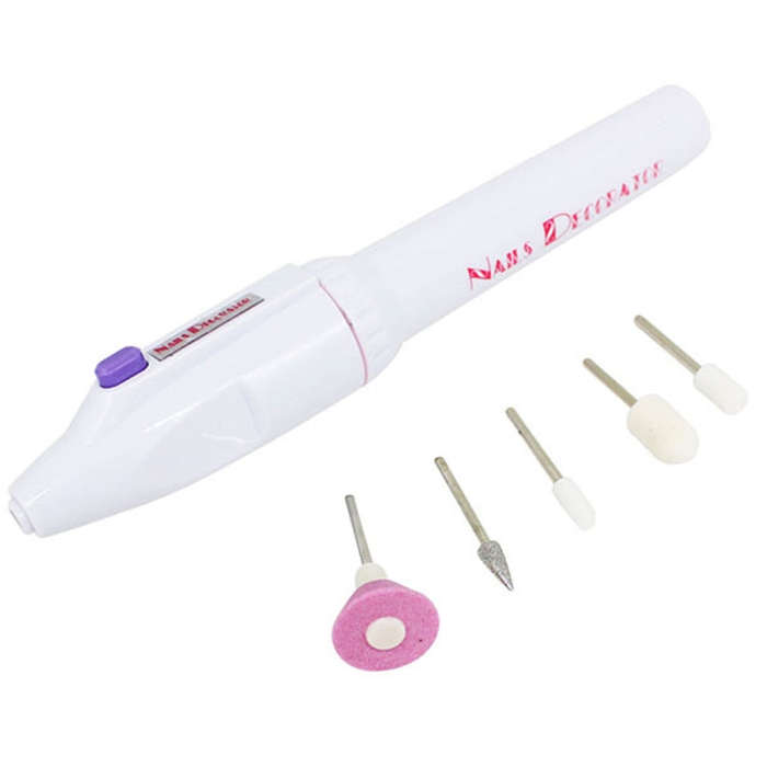 Electric Nail File Drill Kit Tips Manicure Toenail Pedicure Salon Pen Shape Manicure Kit Nail Dri...