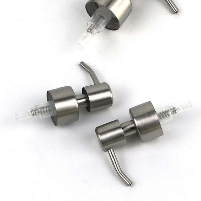 Stainless Steel Pump Head Soap Dispenser Threaded Nozzle, Pump Head