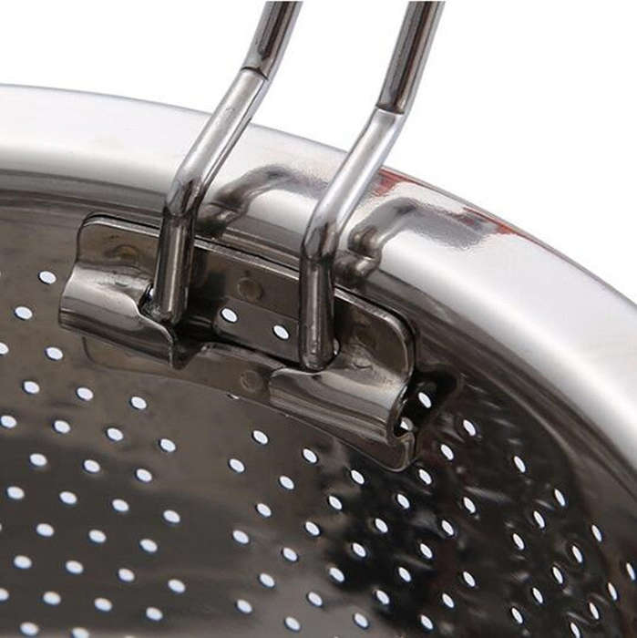 Stainless Steel Steaming Basket Plug-in Silicone Handle Pressure Cooker Steamer Kitchen Cooker Ac...