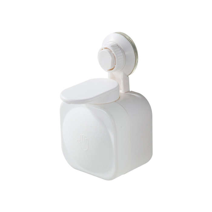 Bathroom Traceless Manual Soap Liquid Box Creative Suction Cup Wall-mounted Soap Dispenser Withou...
