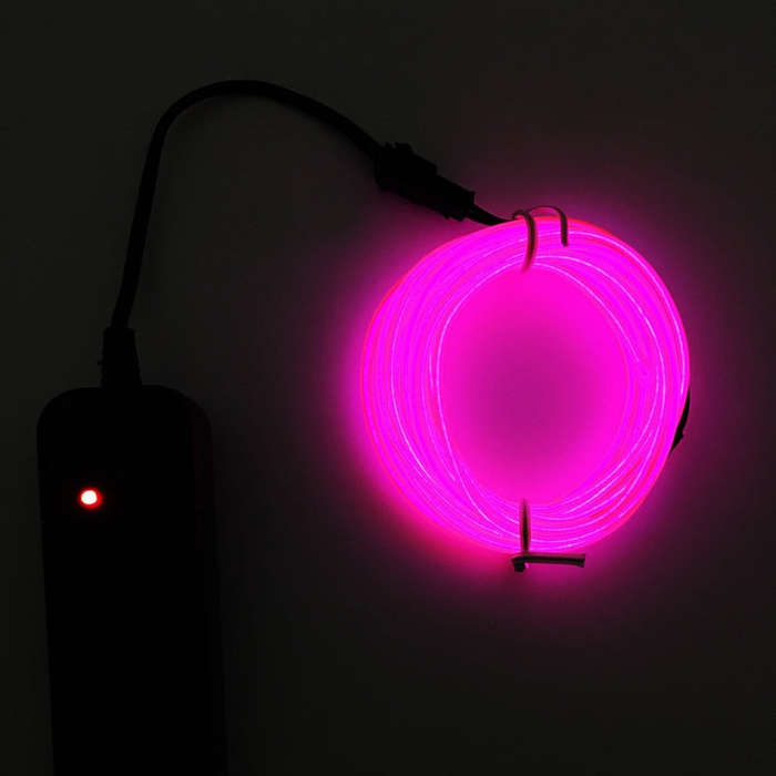 Flexible LED Light EL Wire String Strip Rope Glow Decor Neon Lamp USB Controlle  3M Energy saving...
