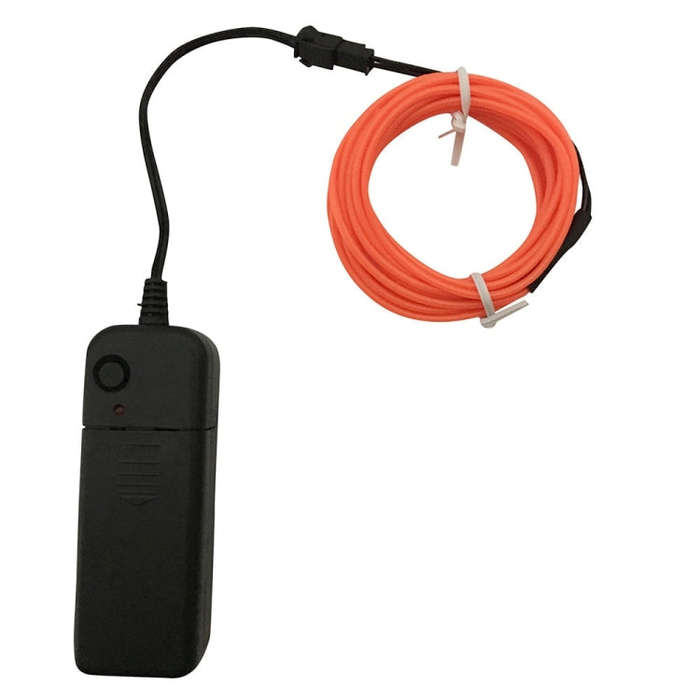 Flexible LED Light EL Wire String Strip Rope Glow Decor Neon Lamp USB Controlle  3M Energy saving...