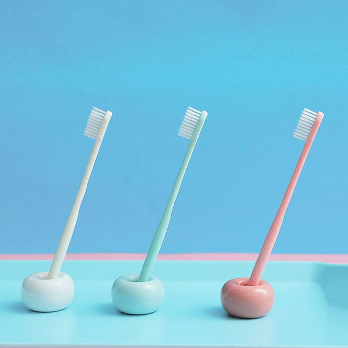10 in 1 Household Macaron Bamboo Charcoal Adult Ice Cream Soft Hair Toothbrush