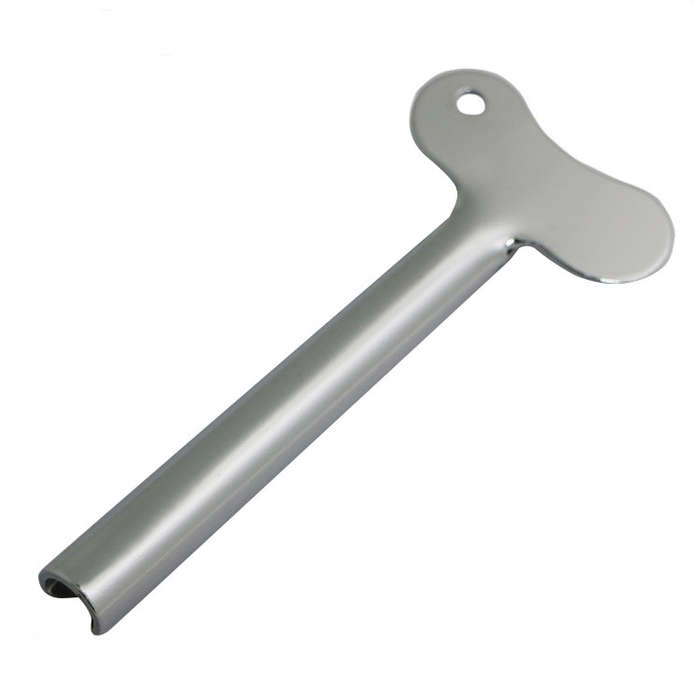 3 PCS Stainless Steel Squeezing Toothpaste Device Hair Key Squeegee Dyeing Tool Semicircular Meta...