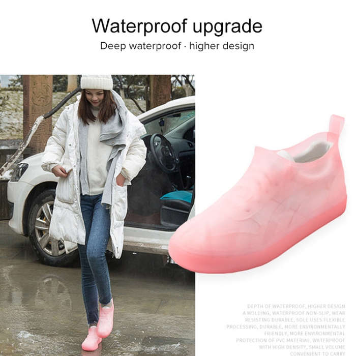 Portable Rain Boots Non-Slip Reusable Waterproof PVC Shoes Covers, 31, 32, 33, 34, 35, 36, 37, 38...
